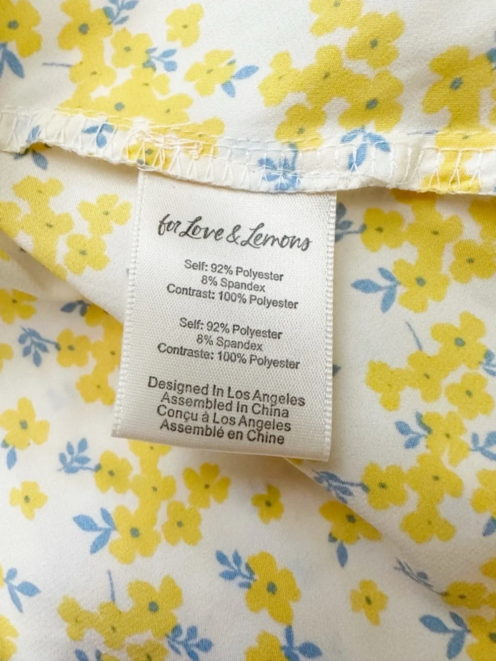 NWT For Love and Lemons Yellow Floral Daffodil Lace Robe Dress L - Picture 13 of 16